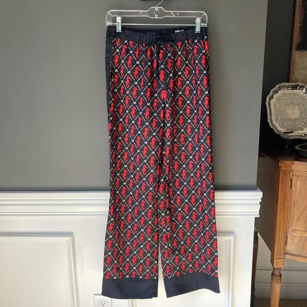 Scotch & Soda Amsterdams Blauw Matchy Seahorse Blazer & Pajama Style Pants Small - Picture 8 of 13